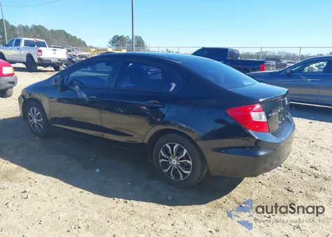 2012 Honda Civic Lx z USA, uszkodzony, nr VIN 2HGFB2F59CH307249